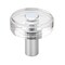 Gliderite Hardware 1-1/2 in. Clear Acrylic Knob Polished Chrome 5828-PC-1 - alternate 1